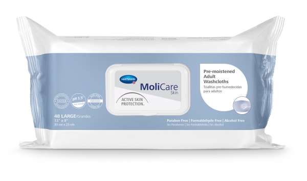 Molicare Adult Washcloths PK48 Image Molicare Adult Washcloths PK48 Image