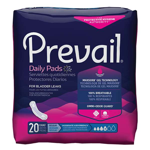 Prevail Bladder Control Pads - Size: Long/case Image Prevail Bladder Control Pads - Size: Long/case Image