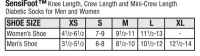 SensiFoot Diabetic Socks Crew - Size: SM Image thumbnail SensiFoot Diabetic Socks Crew - Size: SM Image thumbnail