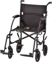 Transport Chair Aluminum 379 - Color: Blue Image thumbnail Transport Chair Aluminum 379 - Color: Blue Image thumbnail